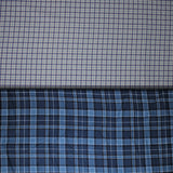 Group swatch assorted plaid fabrics in various styles