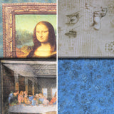 Group swatch assorted Leonardo Da Vinci collection fabrics in various styles