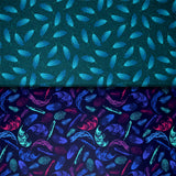 Group swatch jungle birdie themed fabrics in various stlyes/colours