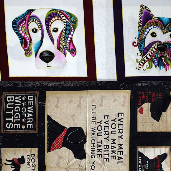 Group swatch dog panels in various styles