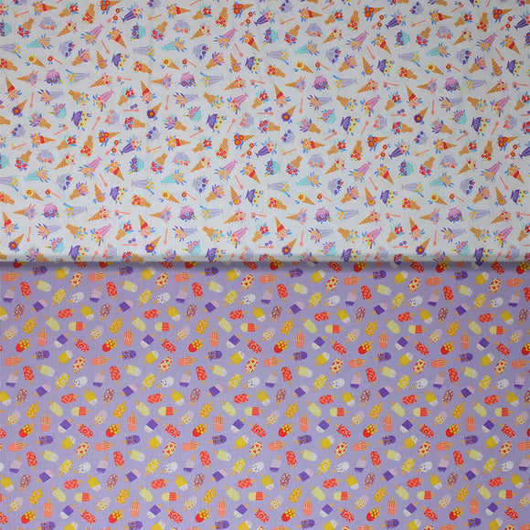 Group swatch summer treats fabrics in various styles/colours