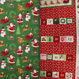 Group swatch assorted Christmas printed fabrics in various styles