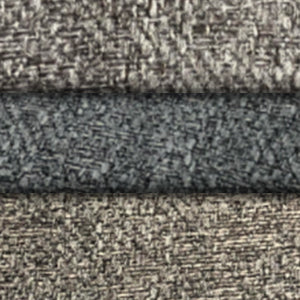 Group swatch assorted upholstery fabrics in various colours