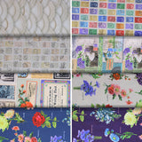 Group swatch flea market fresh collection fabrics in various styles/colours