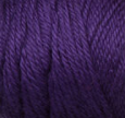 Swatch of Caron Simply Soft Solids yarn in shade purple (dark)
