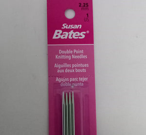 Set of 4 double pointed knitting needles size 7"