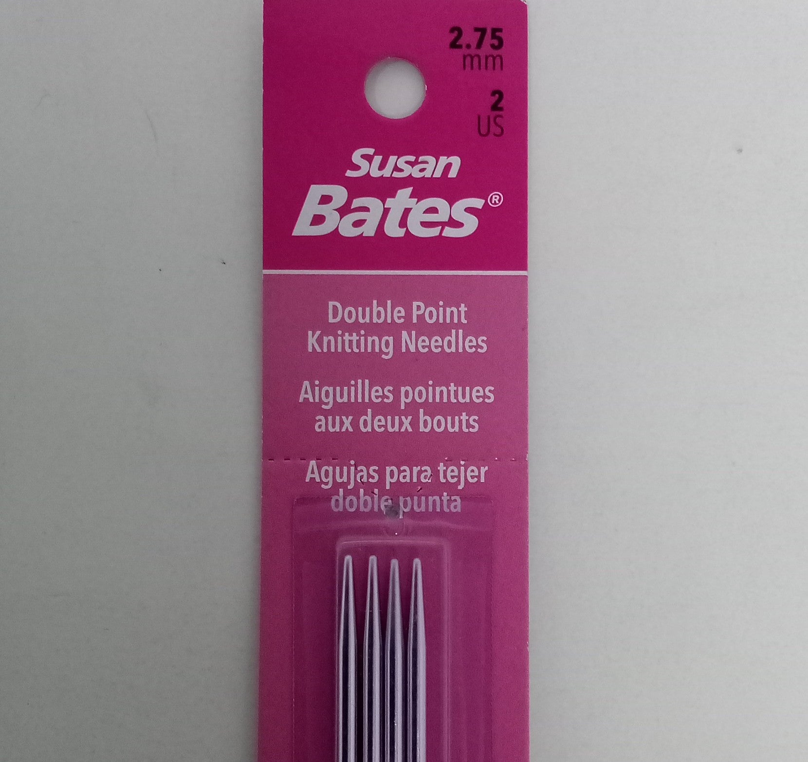 Susan Bates Silvalume Double Point Knitting Needles, Size 6 (4mm) -  Chappy's Fiber Arts and Crafts