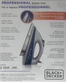 Professional Steam Iron packaging (back)
