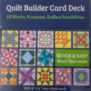 Quilt Builder Card Deck package - incl. 40 blocks, 8 layouts