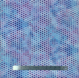 Flat swatch Hearts fabric (light blue and purple subtle marbled look fabric with small tiled blue and purple hearts allover)
