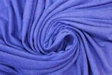 Swirled swatch Mirabella knit fabric in royal blue