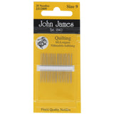 Pack of 20 quilting needles in size 9