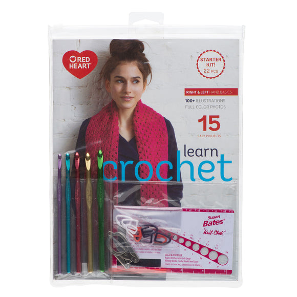 Learn crochet starter kit packaging