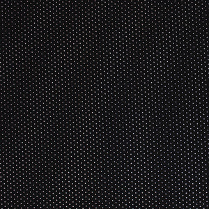 Square swatch Studded Upholstery fabric (black fabric with tiny white/silver raised dots allover)