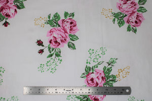 Group swatch assorted floral printed cotton flannels in various styles/colours
