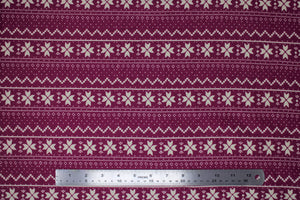 Group swatch winter pattern fabric in various colours