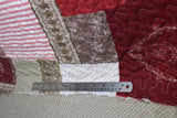 Flat swatch of matelasse printed fabric