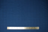 Flat swatch solid upholstery fabric in shade Zaffre (dark blue)