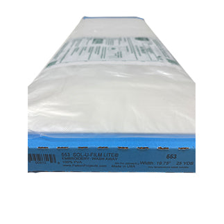 Full roll of white lightweight wash-away stabilizer