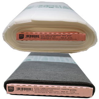  Pellon 911FF Fusible Featherweight Interfacing 20in x 10 Yard  Bolt Charcoal