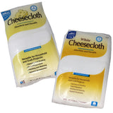 Group photo packaged white food grade cheesecloth in two sizes
