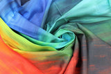 Swirled swatch horizons fabric (marbled look rainbow ombre fabric)