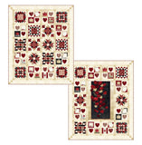 Finished products (2 options) - With Glowing Hearts Anniversary Quilt Pattern (66½" x 80½")
