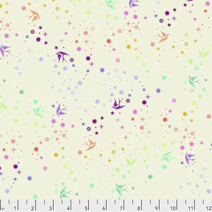 Group swatch assorted Fairy Dust (True Colors) printed fabrics in various colours