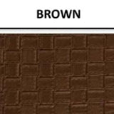 Chocolate brown swatch of basketweave textured vinyl