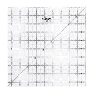 Square Frosted Acrylic Ruler size 4.5"