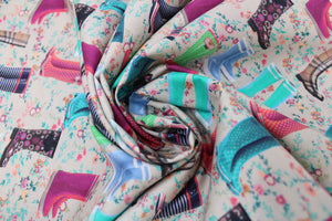 Group swatch of spring fabrics in various styles