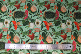 Flat swatch of multi floral fabric