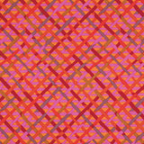 Swatch of mad plaid printed fabric in red