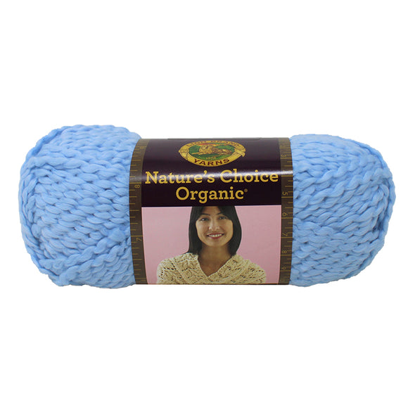 Square swatch nature's choice organic yarn ball in blue colour