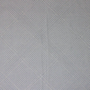 Square swatch Silver Graph Metallic fabric (off white fabric with thin grey grid lines allover and occasional silver metallic effect stripes)