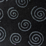 Square swatch swirls pattern material on black