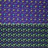 Group swatch I Want to Believe themed fabric in various styles/colours