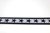 Star printed elastic roll in marine (back side)