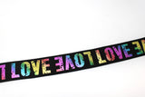 "LOVE" elastic in multicolour