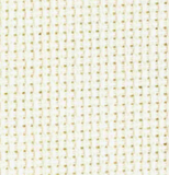 Swatch of aida cloth in antique white