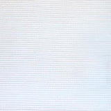 White swatch of upholstery fabric with a fine horizontal rib