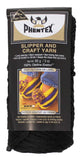 Ball of Phentex Slipper and Craft Yarn in packaging (black)