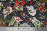 Print "Boots & Hats" from the Howdy Christmas collection, with ruler added for scale.