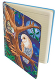 Full photo completed crystal art notebook in owl and fairy tree