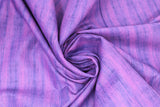 Swirled swatch calico fabric in purple blended