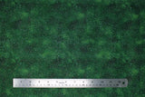 Flat swatch Green Gold Sparkle fabric (deep green marbled look fabric with lots of gold/silver metallic sparkles allover)