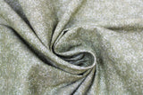 Swirled swatch swirley fabric (medium green marbled look fabric with small white/light green swirly designs allover)