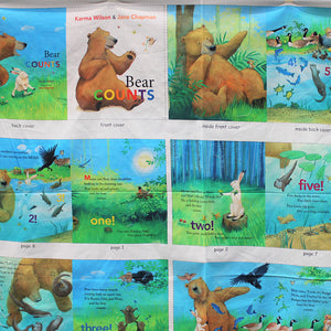 Square swatch - Multi Bear Count Panel - (44" x 28")