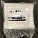 Crib batting in packaging (white)