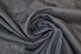 Swirled swatch black sheer fabric with subtle cross hatch effect